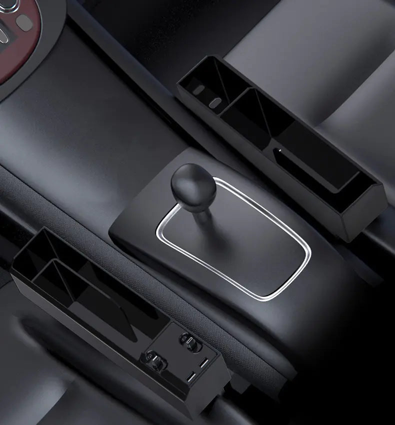 Caja de Almacenamiento  Coche con Cargador Retráctil
