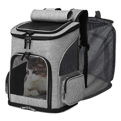 Mochila Portátil Expandible para Mascotas para Gatos y Perros