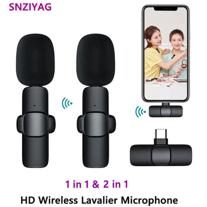 Micrófono Inalámbrico Lavalier Mini Portátil