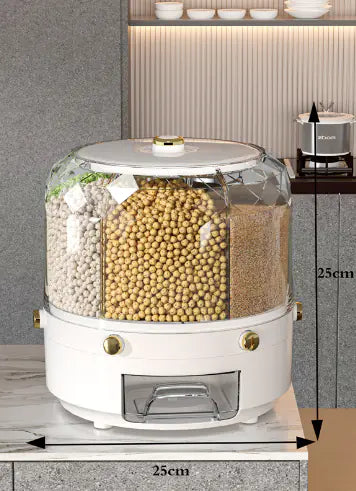 Caja de Almacenamiento Dispensadora de Granos Rotativa