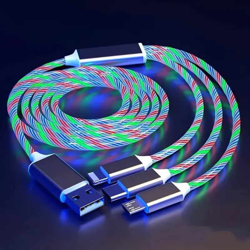 Cable de Carga USB Tipo-C con LED Luminoso
