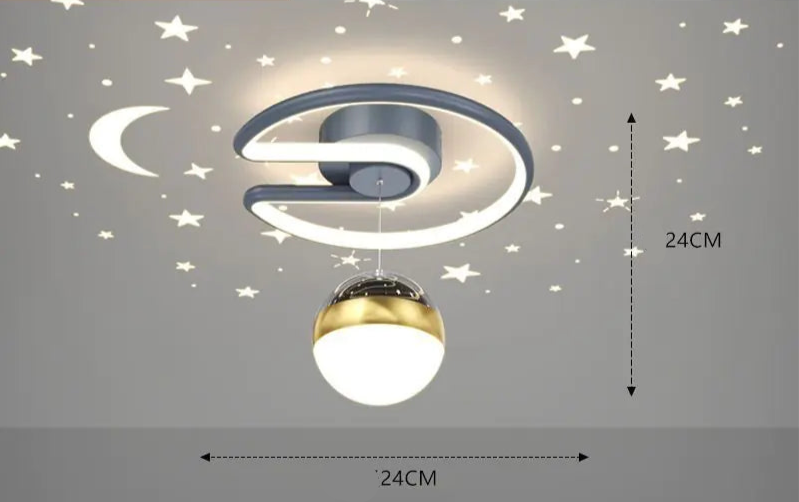 Lámpara de techo moderna con diseño de cielo estrellado para pasillo