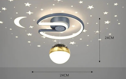 Lámpara de techo moderna con diseño de cielo estrellado para pasillo