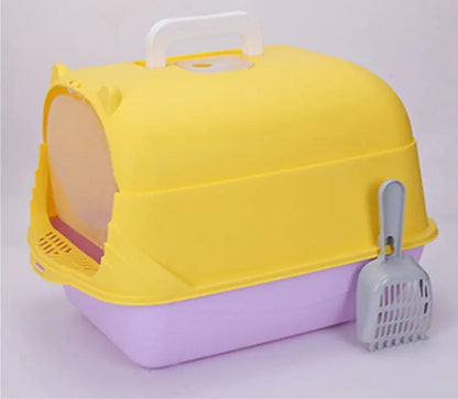 Arenero grande semi cerrado para gatos grandes