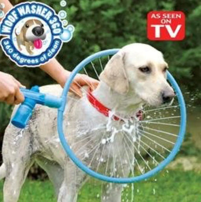 Anillo de Baño para Perros con Pistola de Agua Circular