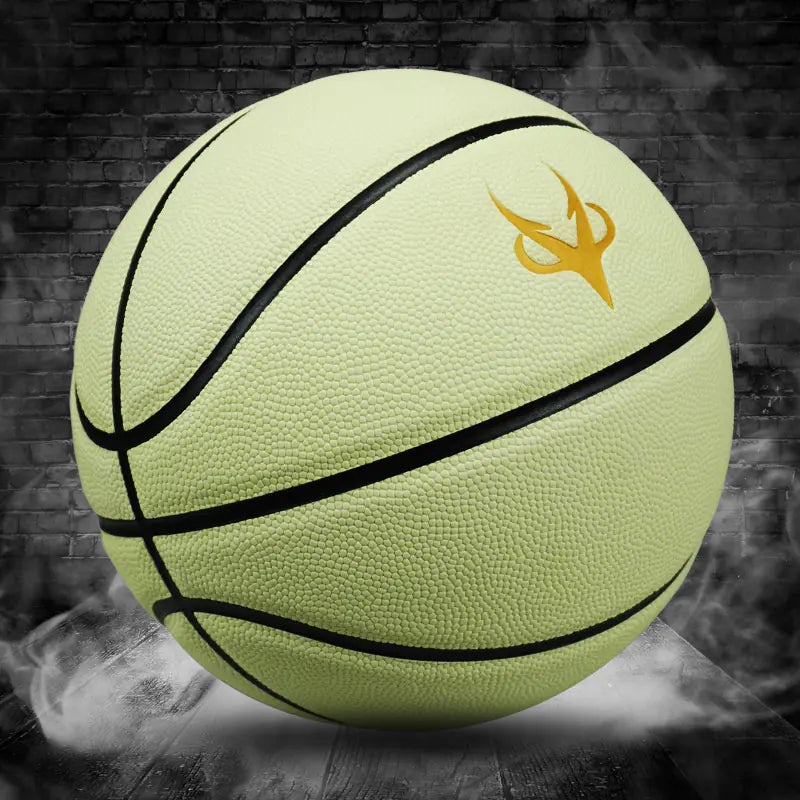 Balón de Basketball Reflectante y Fluorescente que Brilla en la Oscuridad