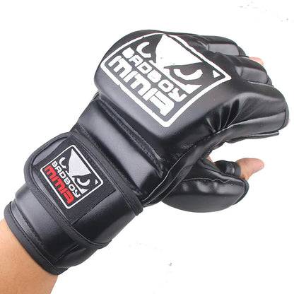 Guantes de Boxeo KICK BOXING de Medio Dedo para Adultos (Par)
