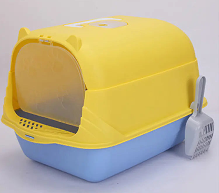 Arenero grande semi cerrado para gatos grandes