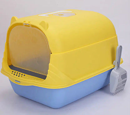 Arenero grande semi cerrado para gatos grandes