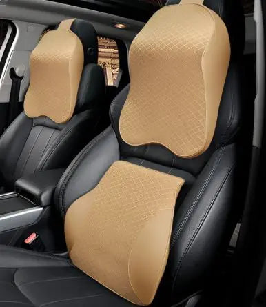 Set de Cojines para Cuello y Cintura de Espuma Viscoelástica para Coche