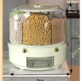 Caja de Almacenamiento Dispensadora de Granos Rotativa